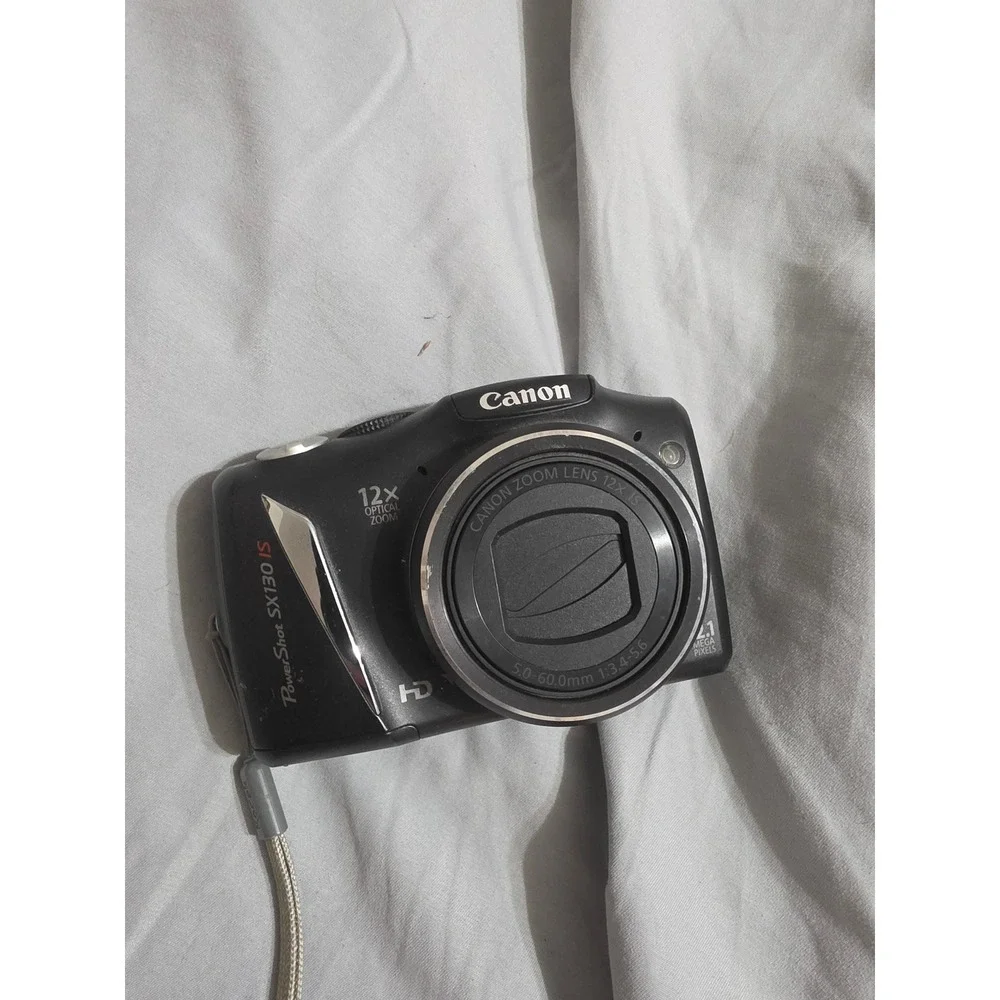 Canon PowerShot SX130 IS Digital Camera 12.1MP 12x Optical Zoom Black PC1562